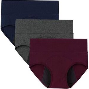 Innersy Period Panties 3-Pack High Waisted Leak-Proof - Dark Vintage - Size XS